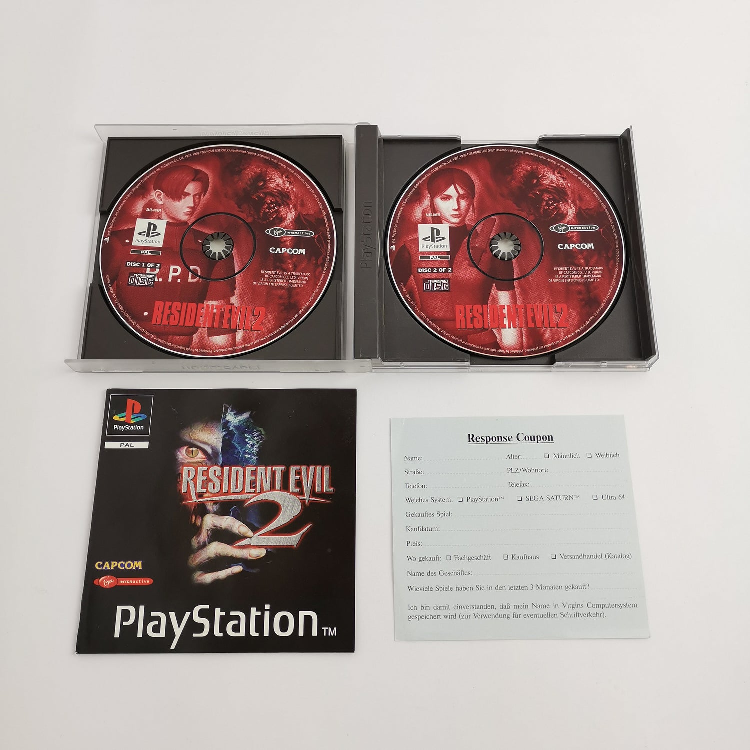 Sony Playstation 1 Spiel : Resident Evil 2 | PS1 PSX - OVP PAL USK18