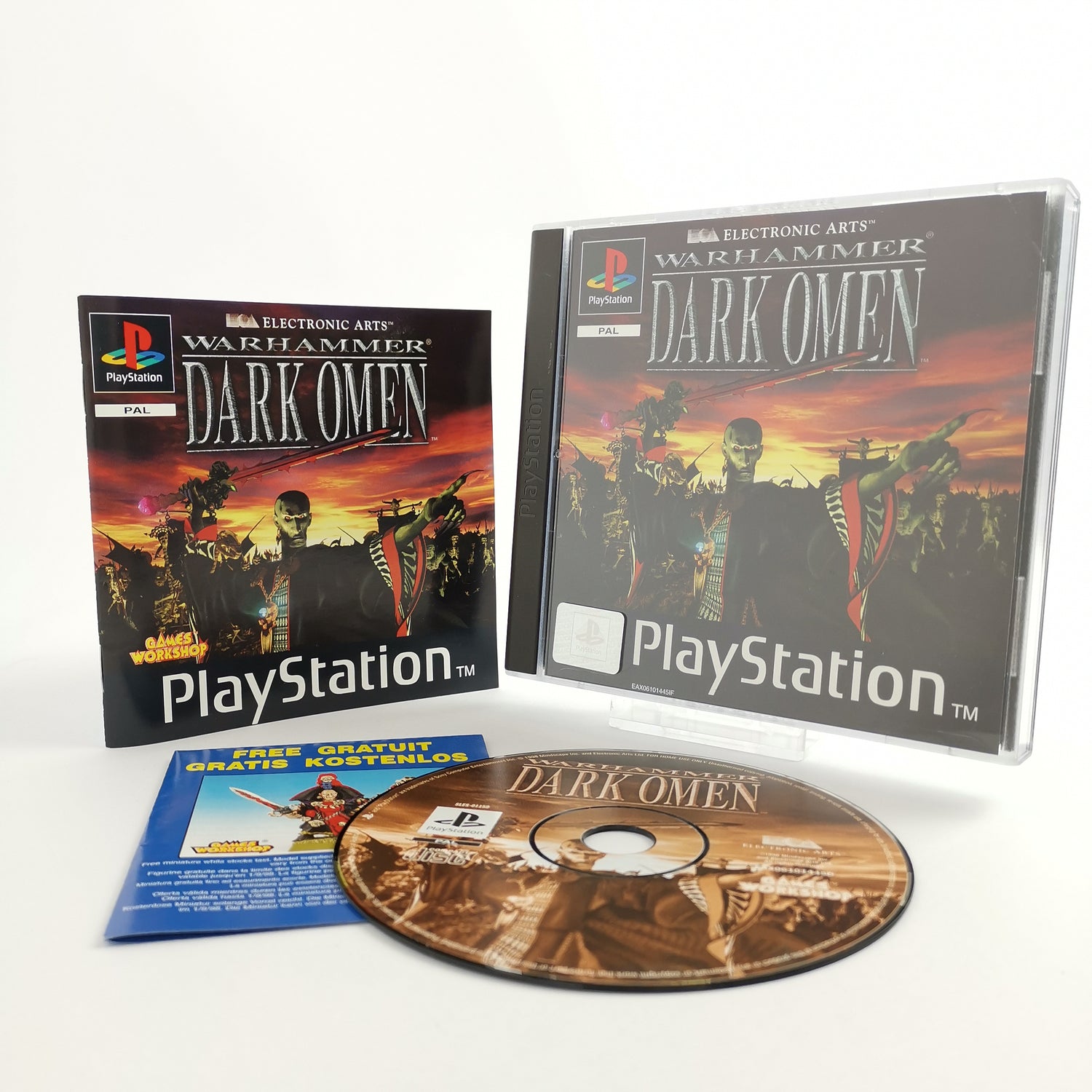Sony Playstation 1 Spiel : Warhammer Dark Omen | PS1 PSX - OVP PAL