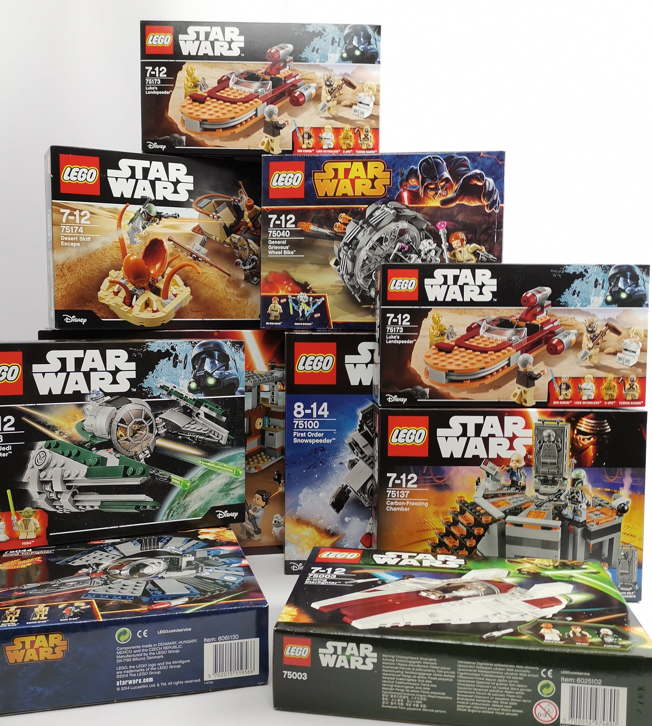 10 Lego Star Wars Sets : Starfighter , Carbon-Freezing und weitere | OVP NEU NEW