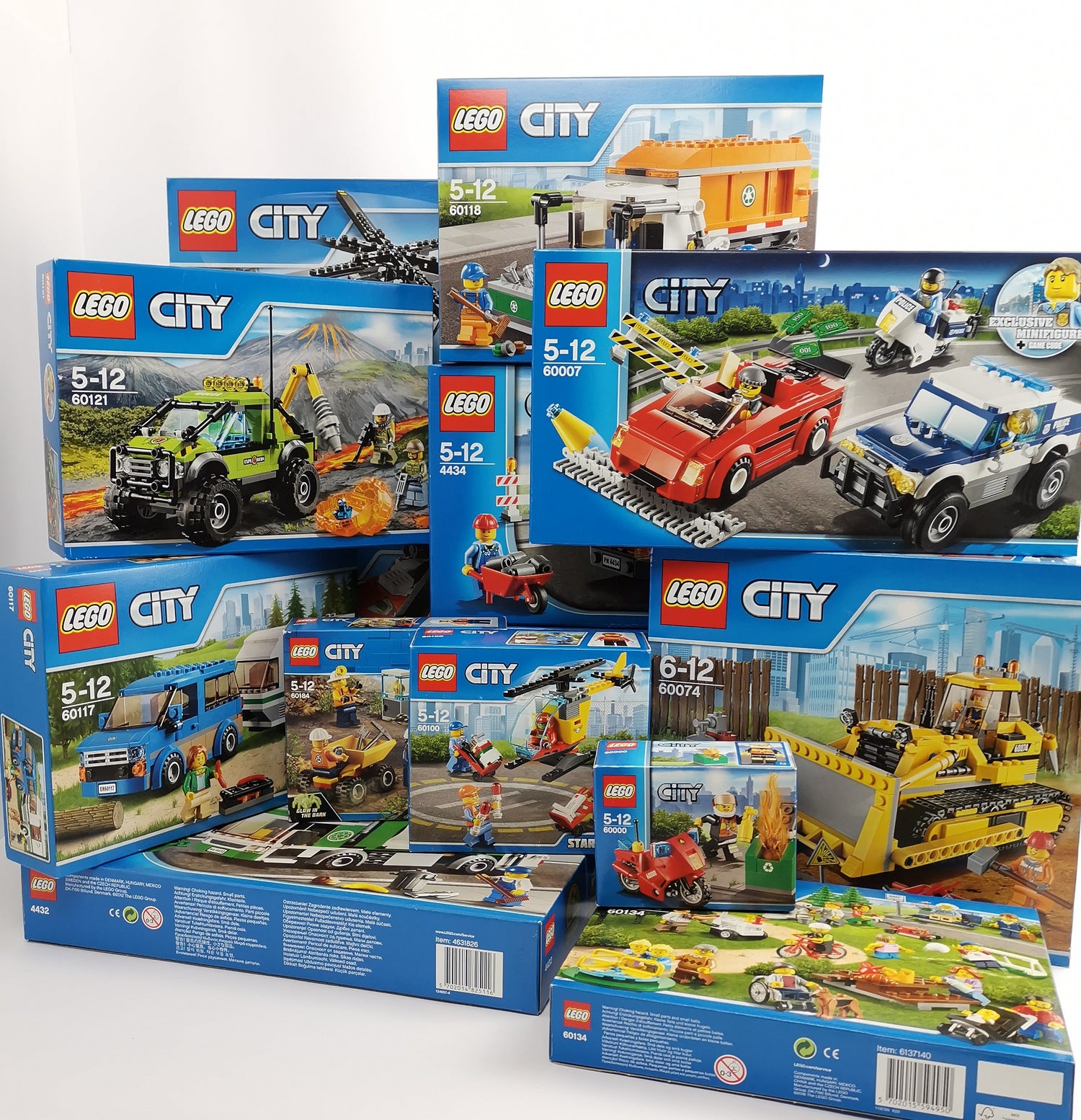 14 Lego City sets: garbage truck, excavator, helicopter and more | Original packaging NEW NEW