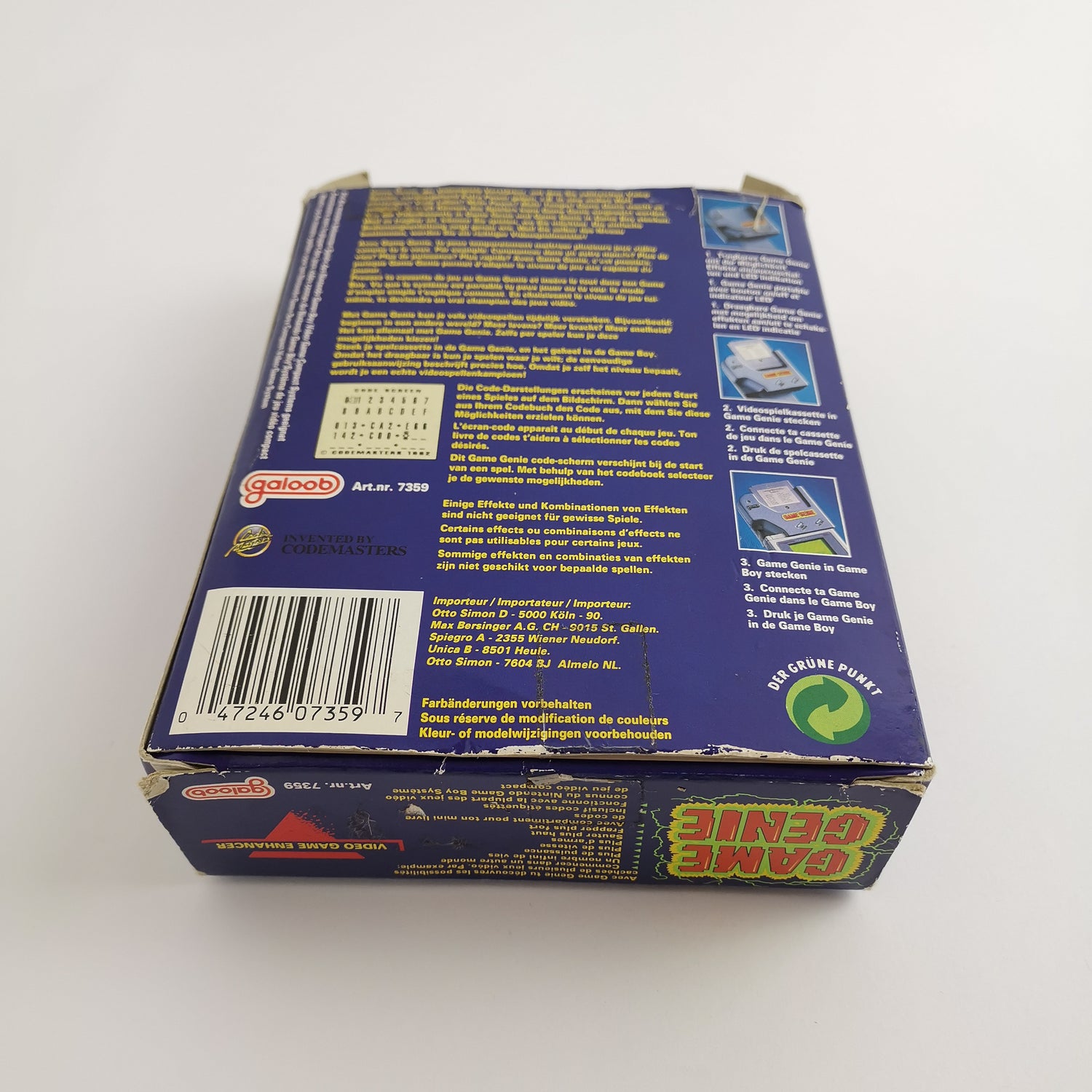 Nintendo Game Boy Classic Accessories - Game Genie | Gameboy Cheat Module OVP