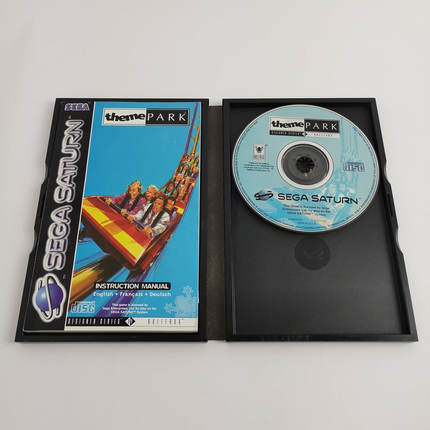 Sega Saturn Game: Theme Park | SegaSaturn PAL - original packaging