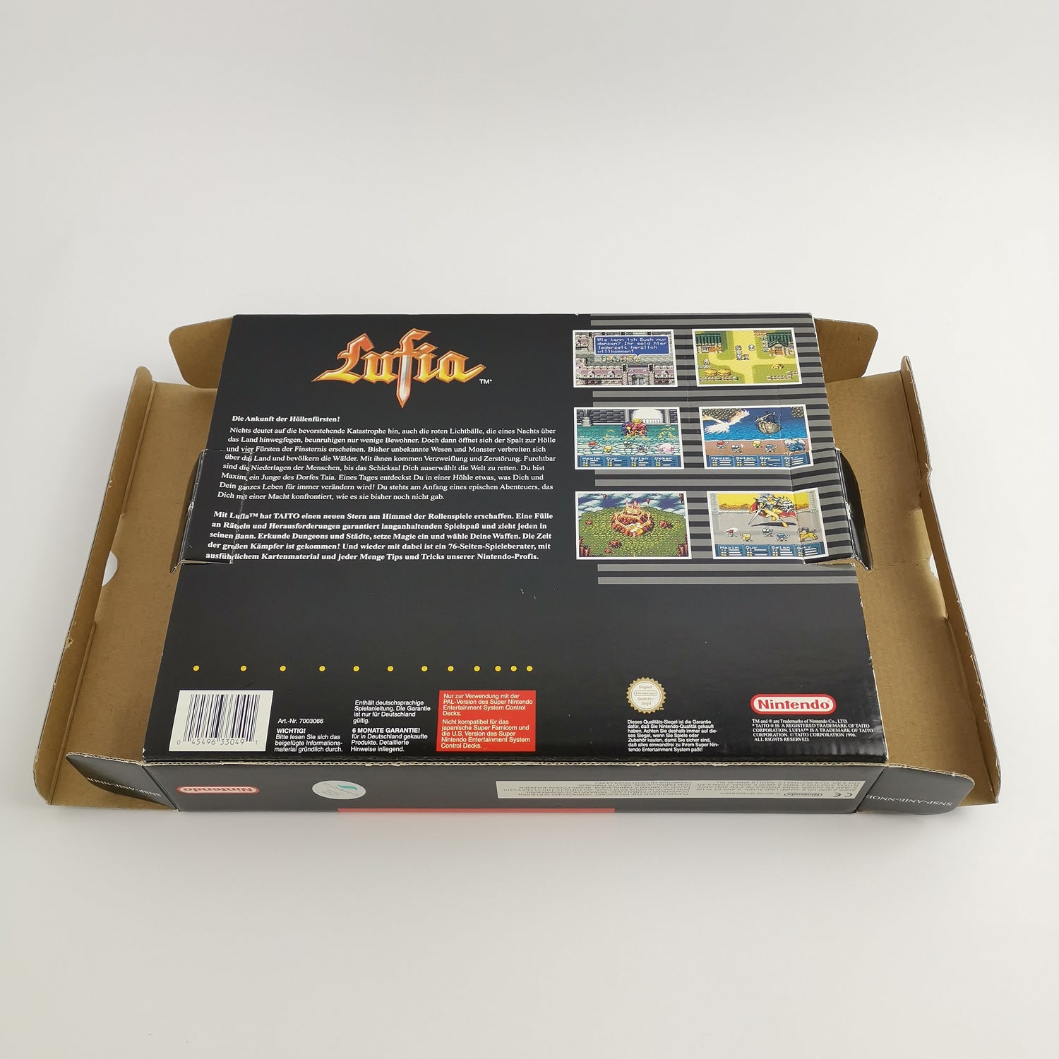 Super Nintendo Spiel : Lufia Big Box | SNES RPG - CIB OVP - PAL NOE