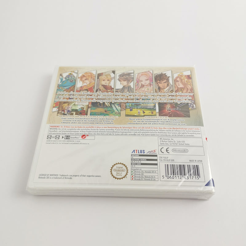 Nintendo 3DS game: The Legend of Legacy | 2DS comp - OVP PAL - NEW NEW SEALED