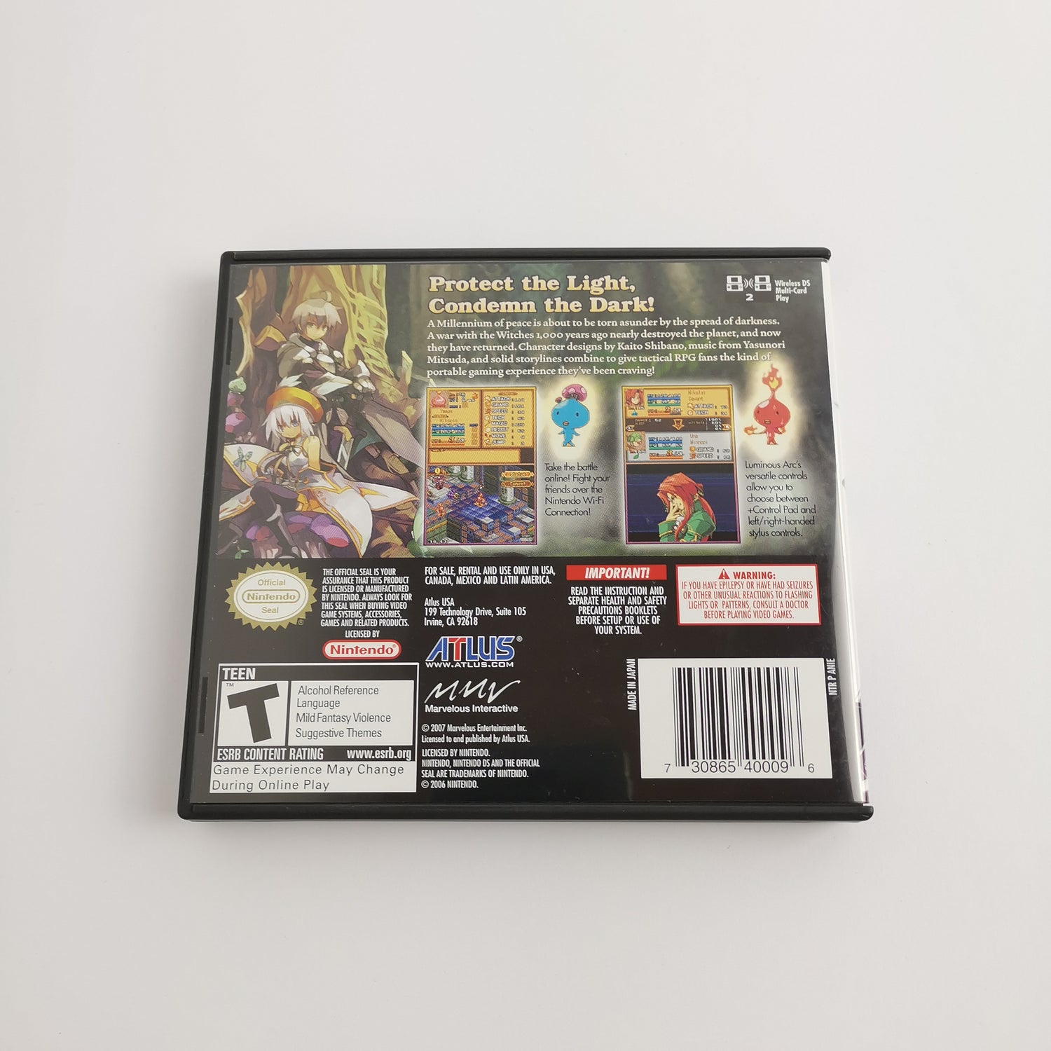 Nintendo DS Game: Luminous Arc | 2DS 3DS compatible - OVP NTSC-U/C USA