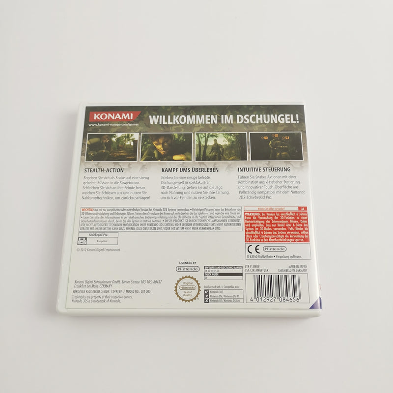 Nintendo 3DS Game: Metal Gear Solid Snake Eater | 2DS compatible - OVP PAL