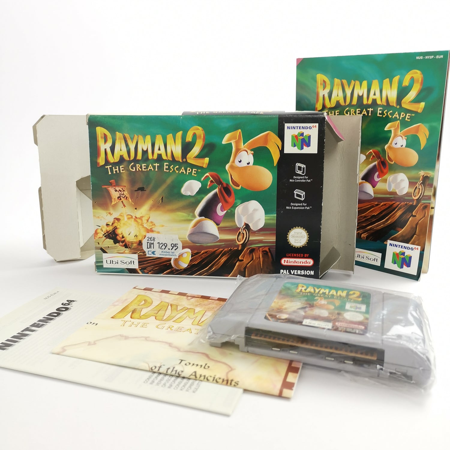 Nintendo 64 Spiel : Rayman 2 The Great Escape mit Karte | N64 Game - OVP PAL