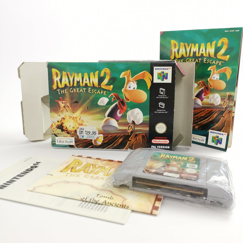 Nintendo 64 Spiel : Rayman 2 The Great Escape mit Karte | N64 Game - OVP PAL