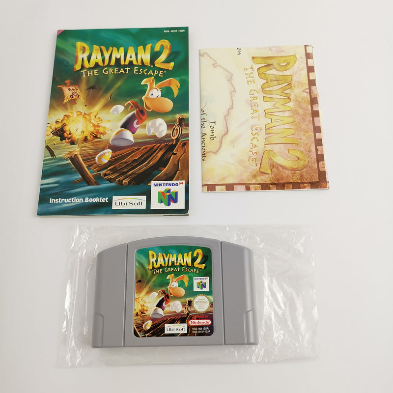 Nintendo 64 Spiel : Rayman 2 The Great Escape mit Karte | N64 Game - OVP PAL