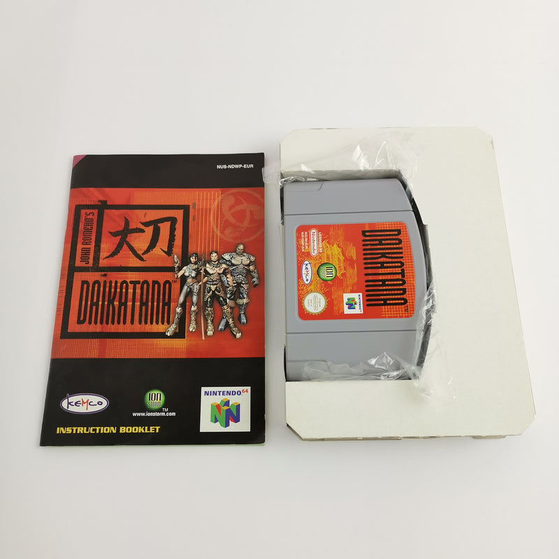 Nintendo 64 game: John Romero's DAIKATANA | N64 Game - OVP PAL Kemco