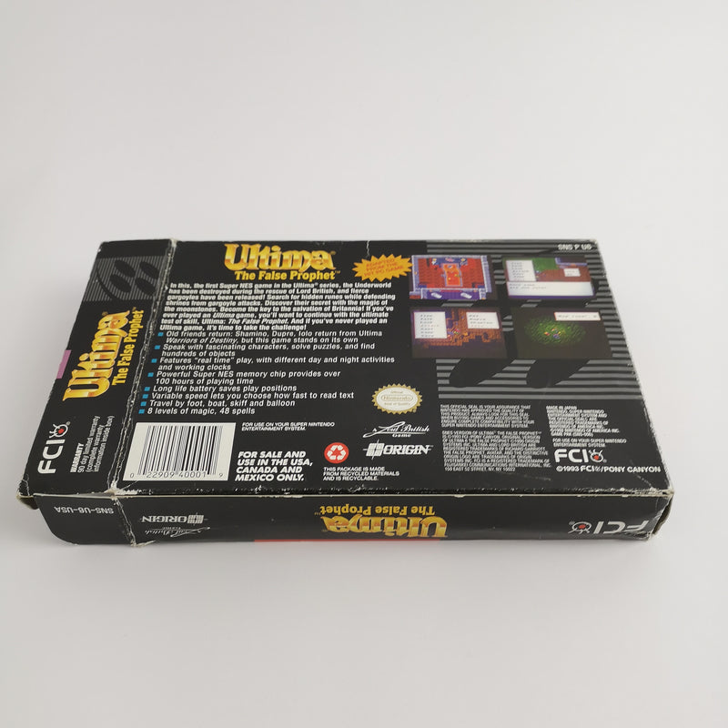 Super Nintendo Game: Ultima The False Prophet | SNES Game - OVP NTSC-U/C USA