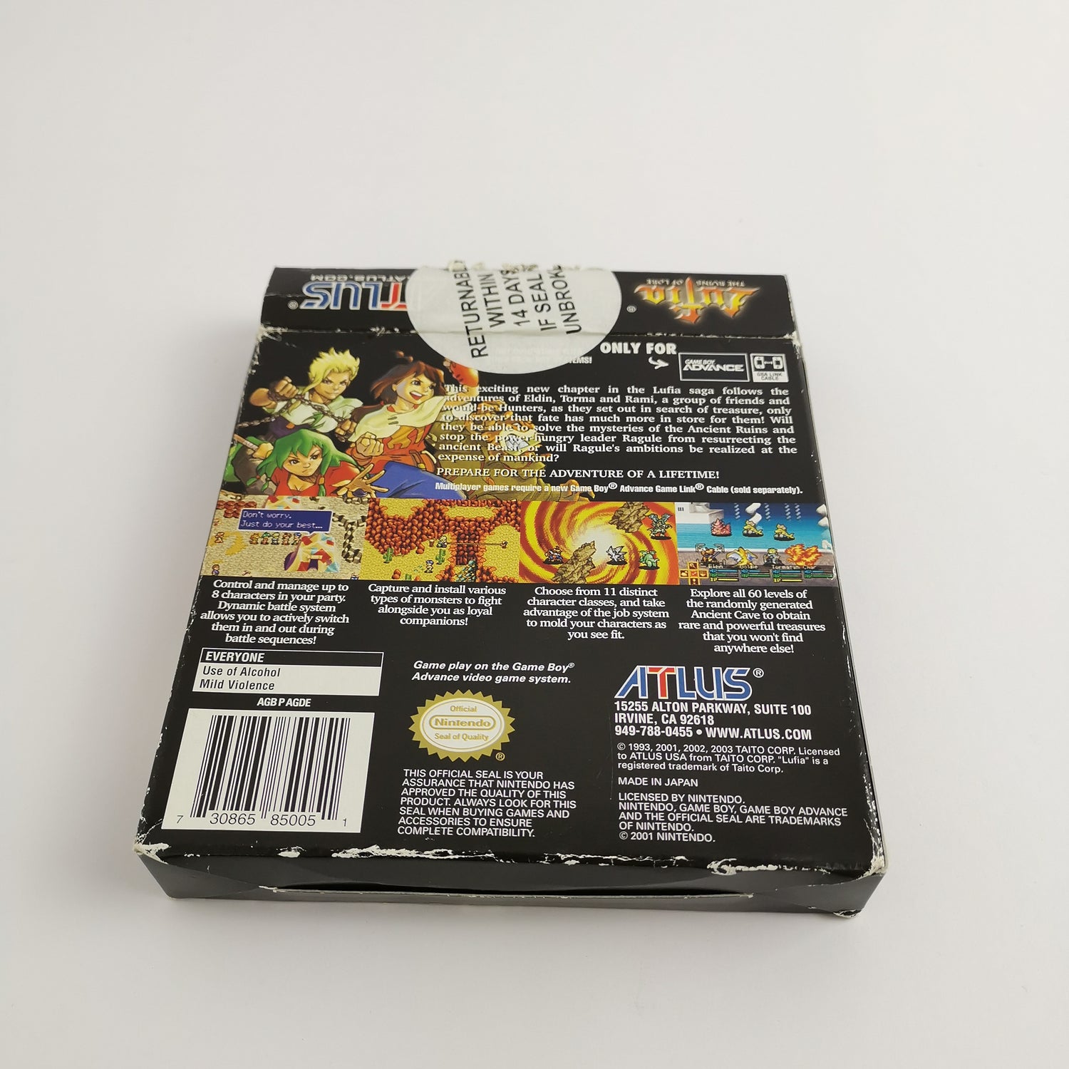 Nintendo Game Boy Advance Game : Lufia The Ruins of Lore | Gameboy GBA OVP USA
