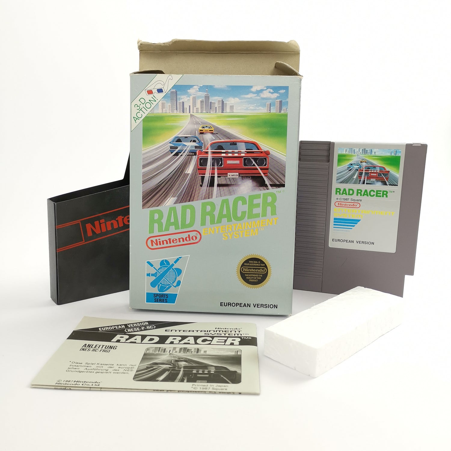 Nintendo Entertainment System Spiel : Rad Racer Sports Series | NES OVP PAL