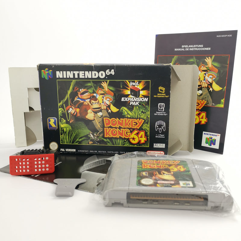 Nintendo 64 Spiel : Donkey Kong 64 mit Expansion Pack | N64 OVP - PAL Version
