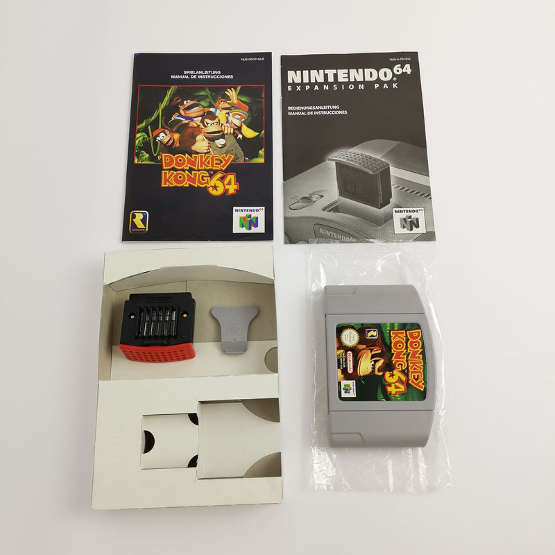 Nintendo 64 Spiel : Donkey Kong 64 mit Expansion Pack | N64 OVP - PAL Version