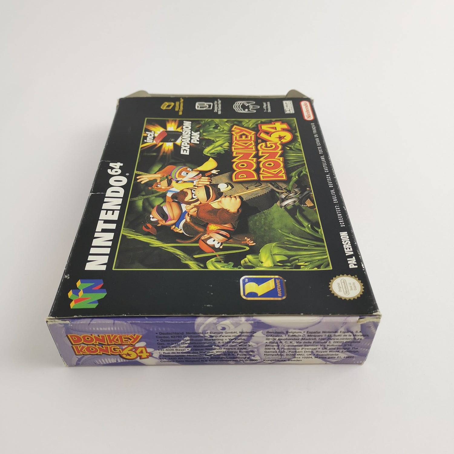 Nintendo 64 Spiel : Donkey Kong 64 mit Expansion Pack | N64 OVP - PAL Version