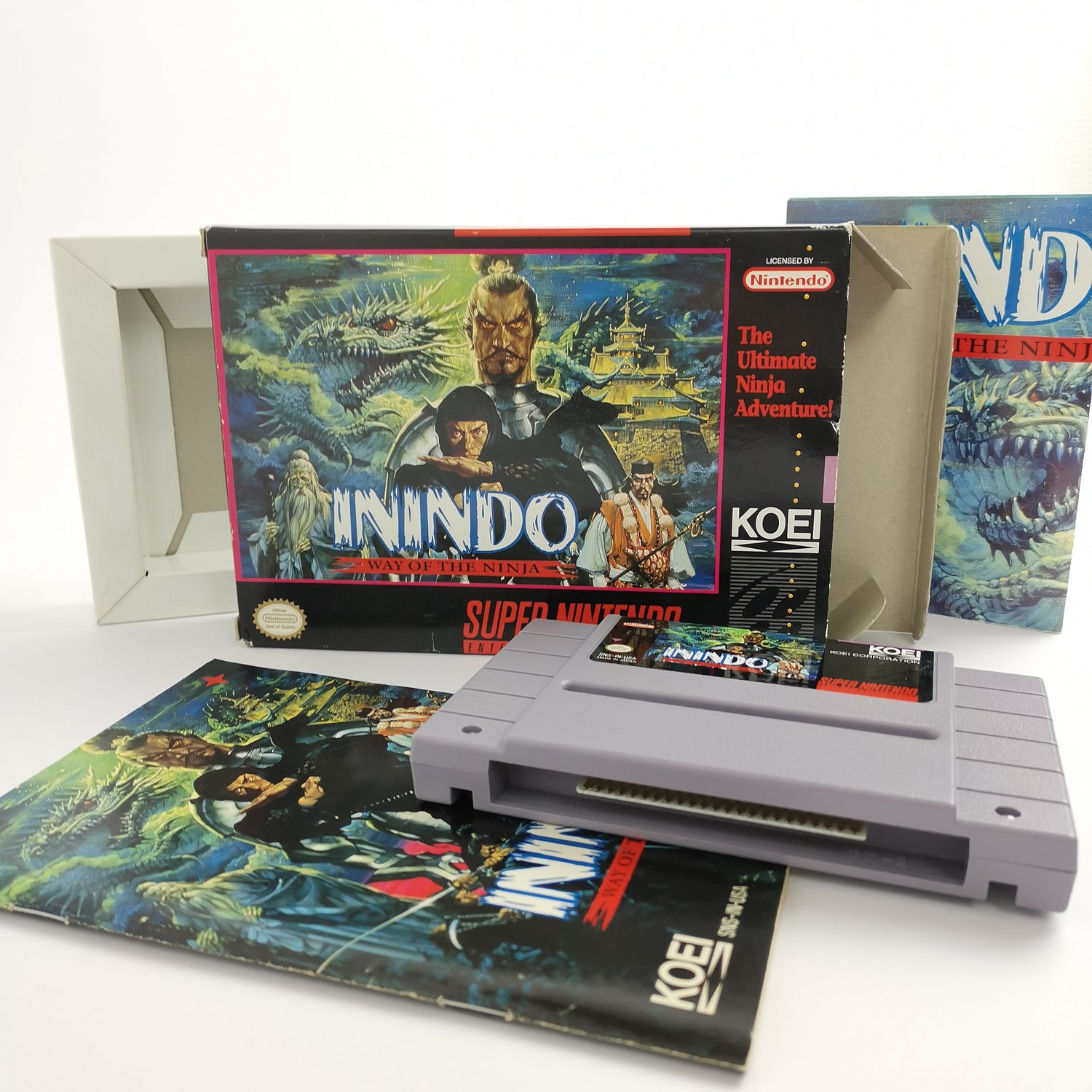 Super Nintendo Game: Inindo Way of The Ninja | SNES OVP - NTSC-U/C USA