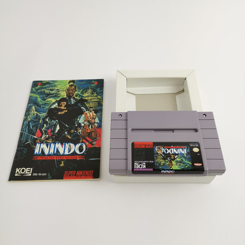 Super Nintendo Game: Inindo Way of The Ninja | SNES OVP - NTSC-U/C USA