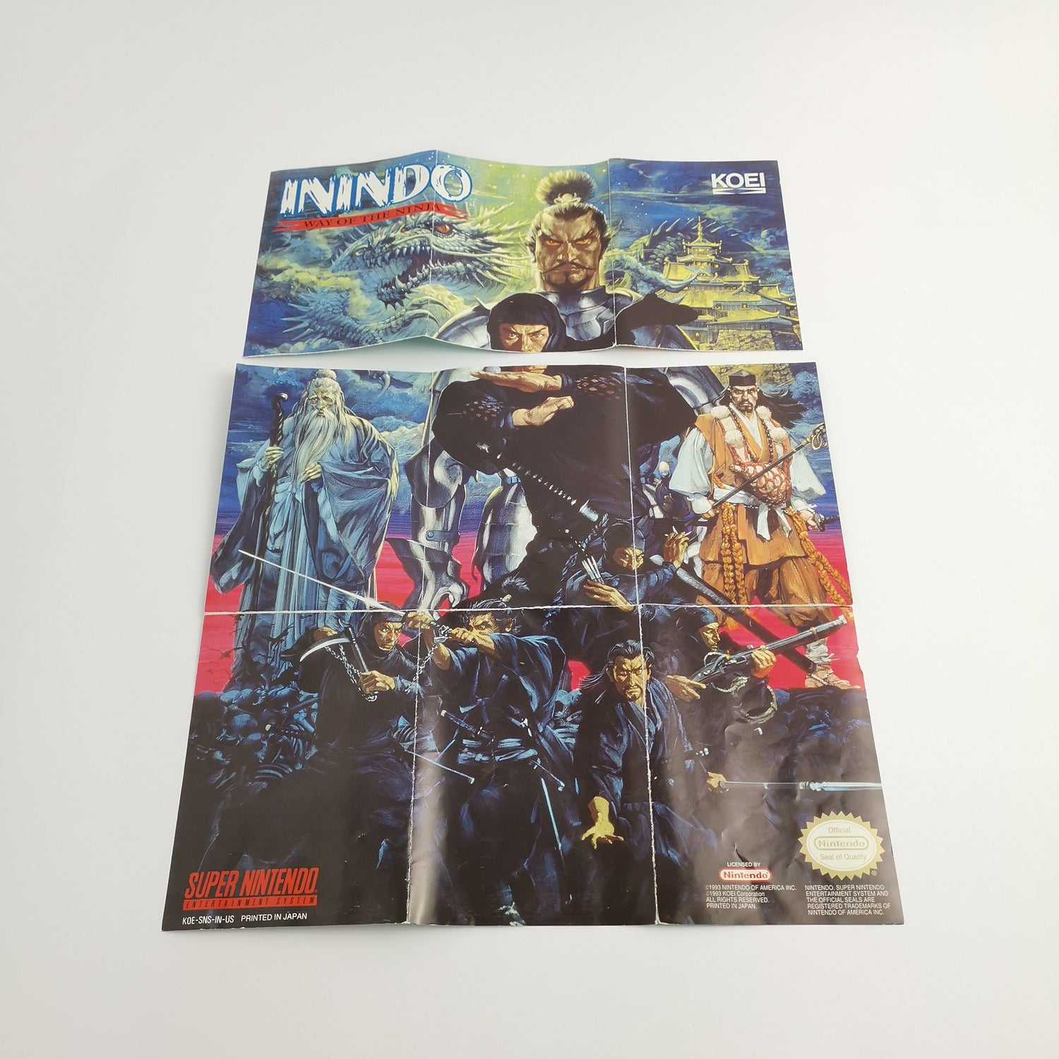Super Nintendo Game: Inindo Way of The Ninja | SNES OVP - NTSC-U/C USA