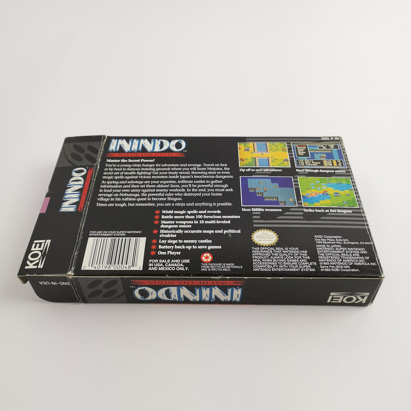 Super Nintendo Spiel : Inindo Way of The Ninja | SNES OVP - NTSC-U/C USA