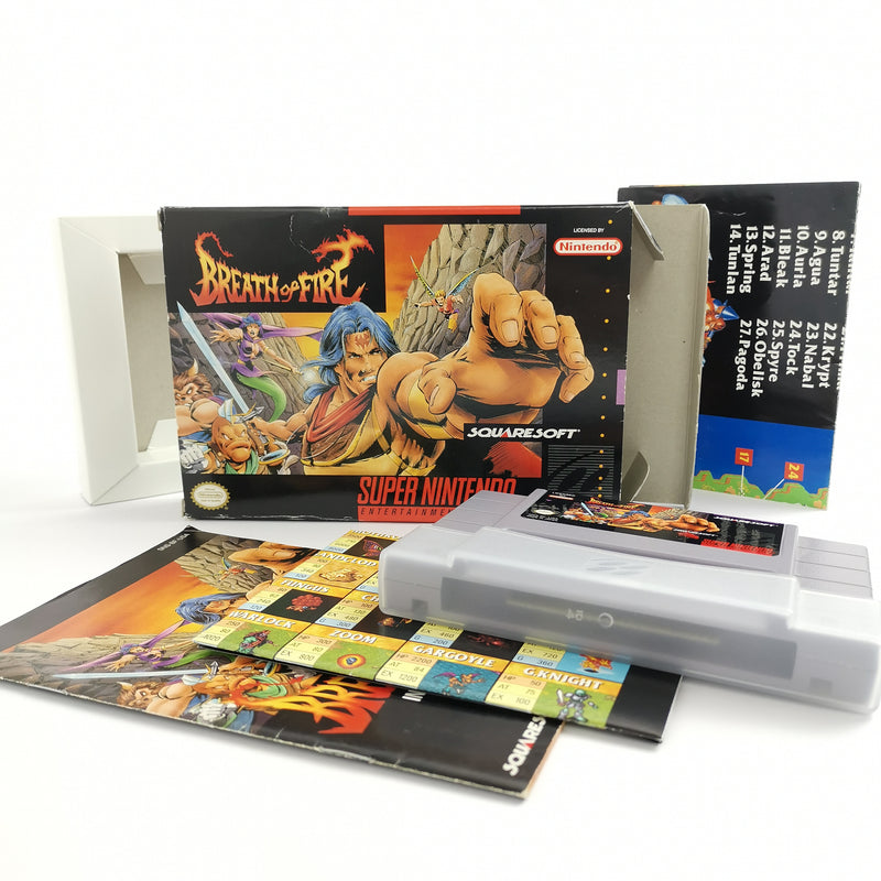 Super Nintendo game: Breath of Fire with 2 cards | SNES OVP - NTSC-U/C USA