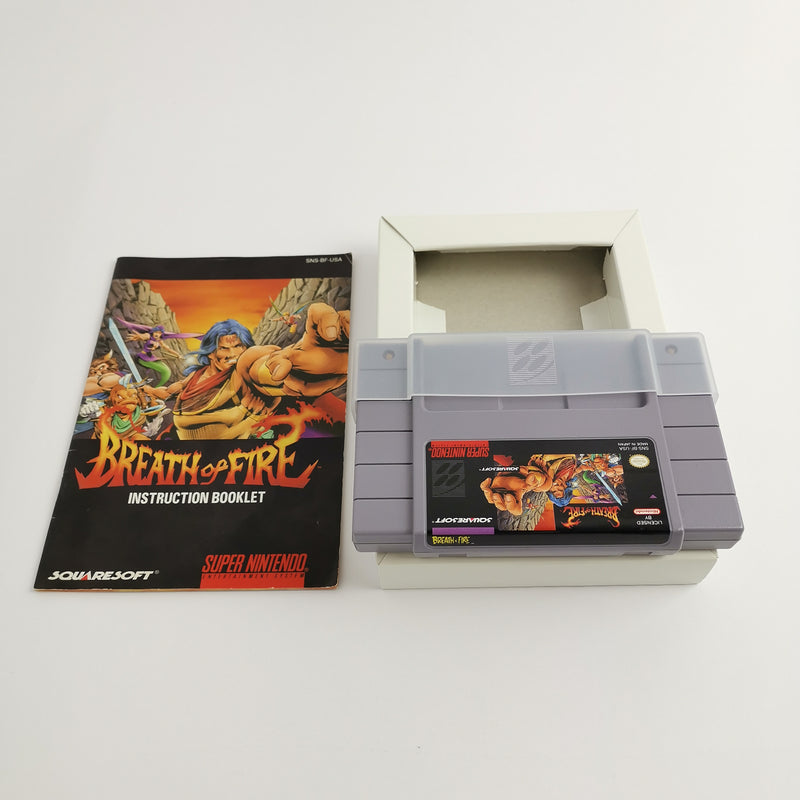 Super Nintendo game: Breath of Fire with 2 cards | SNES OVP - NTSC-U/C USA