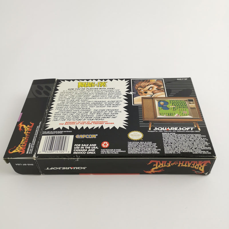 Super Nintendo game: Breath of Fire with 2 cards | SNES OVP - NTSC-U/C USA