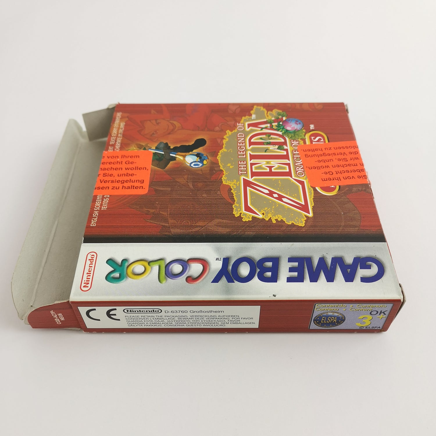 Nintendo Game Boy Color Game: The Legend of Zelda Oracle of Seasons | GBC original packaging