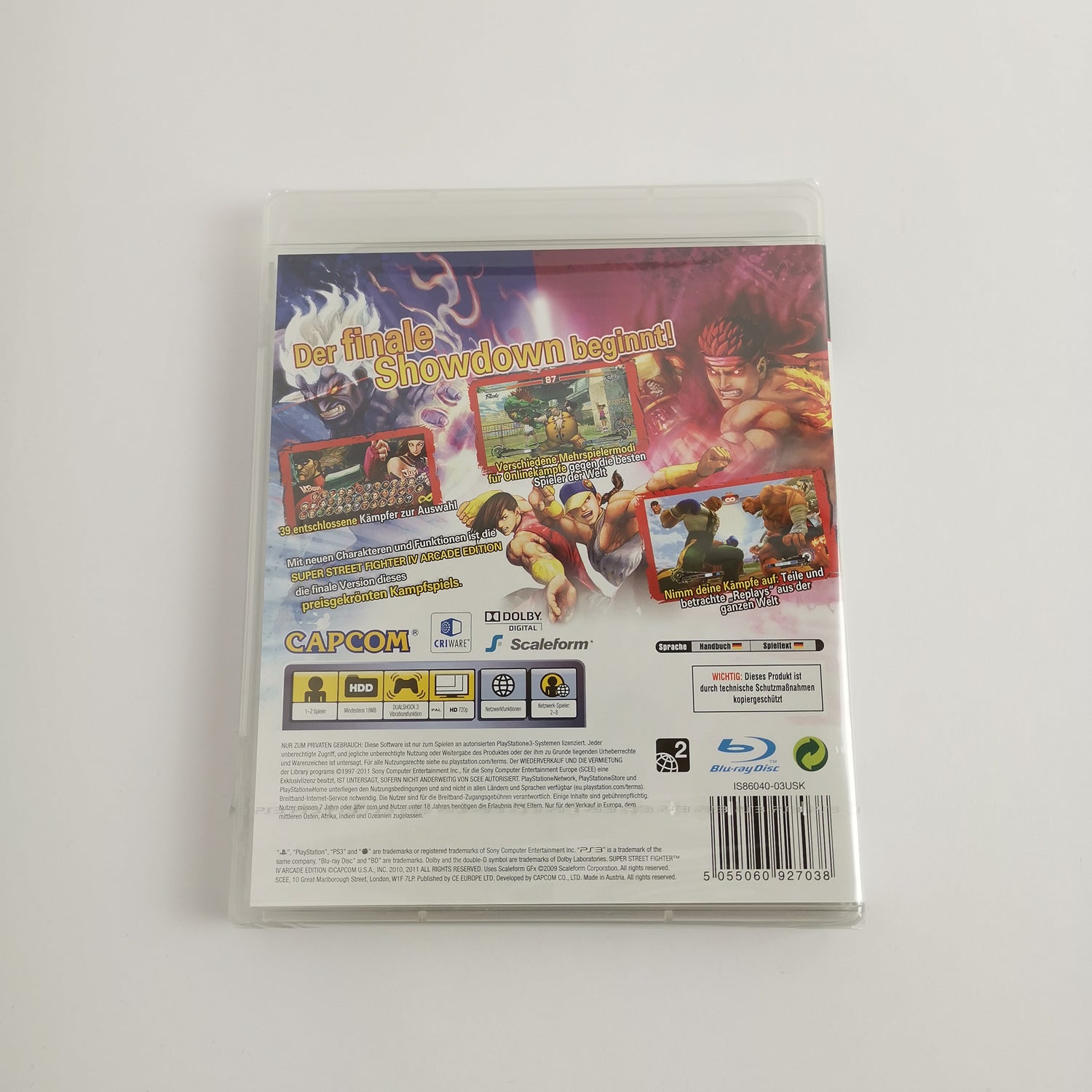 Sony Playstation 3 Spiel : Super Street Fighter IV Arcade Edition PS3 NEU SEALED