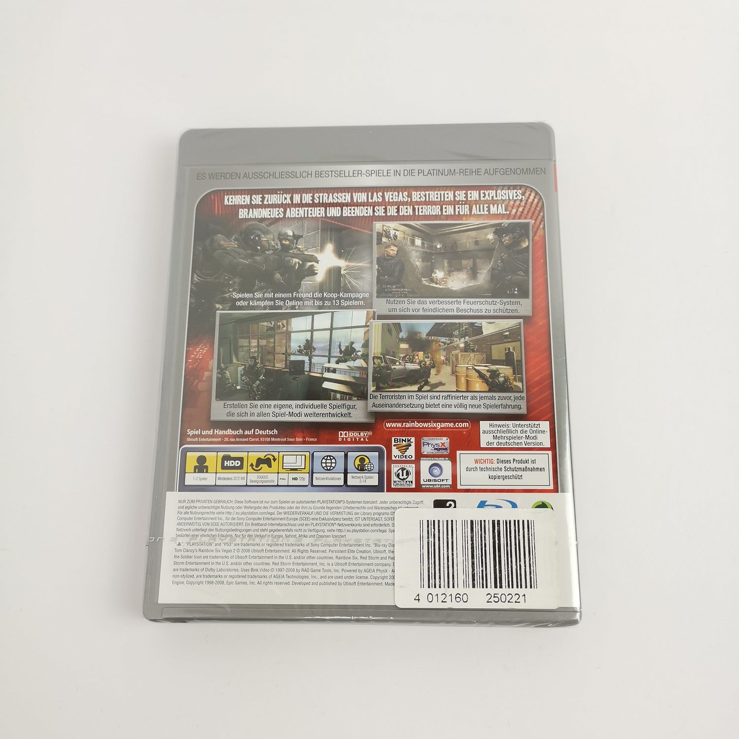 Sony Playstation 3 Game: Tom Clancy's Rainbow Six Vegas 2 | Platinum USK18 NEW