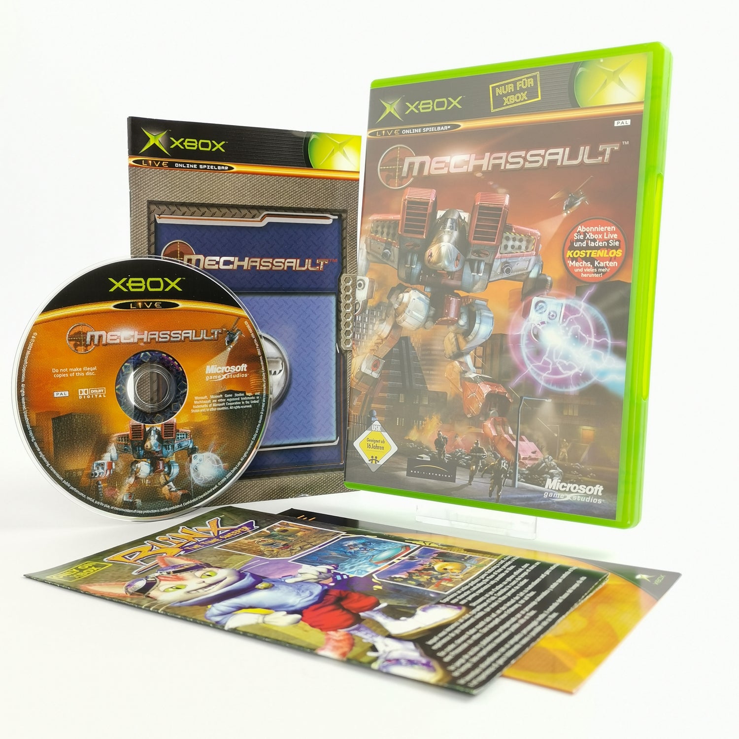 Microsoft Xbox Classic Game: Mechassault - Game Studios | OVP - PAL