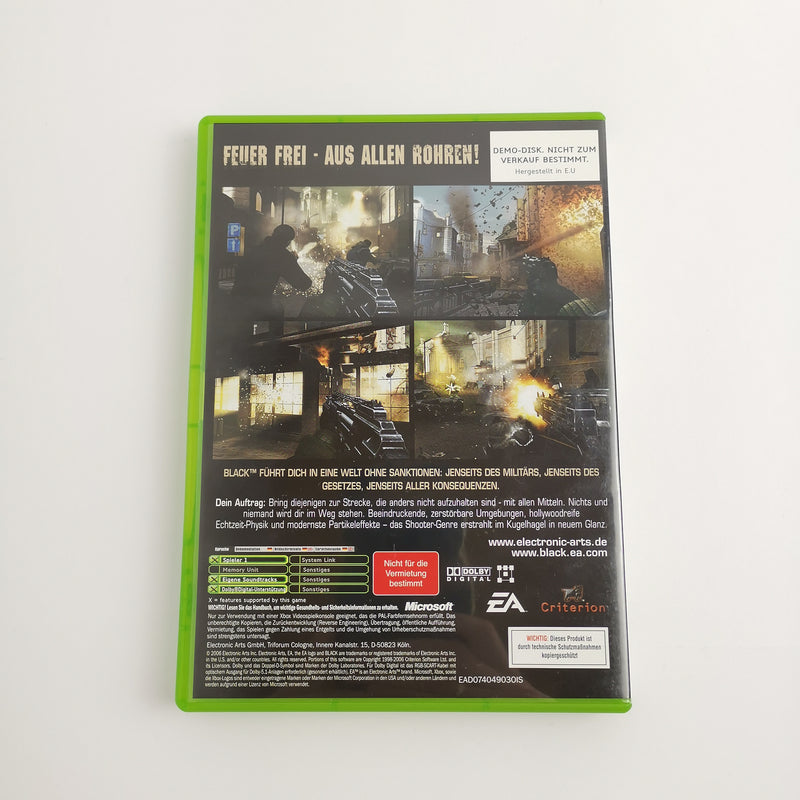 Microsoft Xbox Classic Spiel : Black [Promo] | Promotional Copy Not for Resale