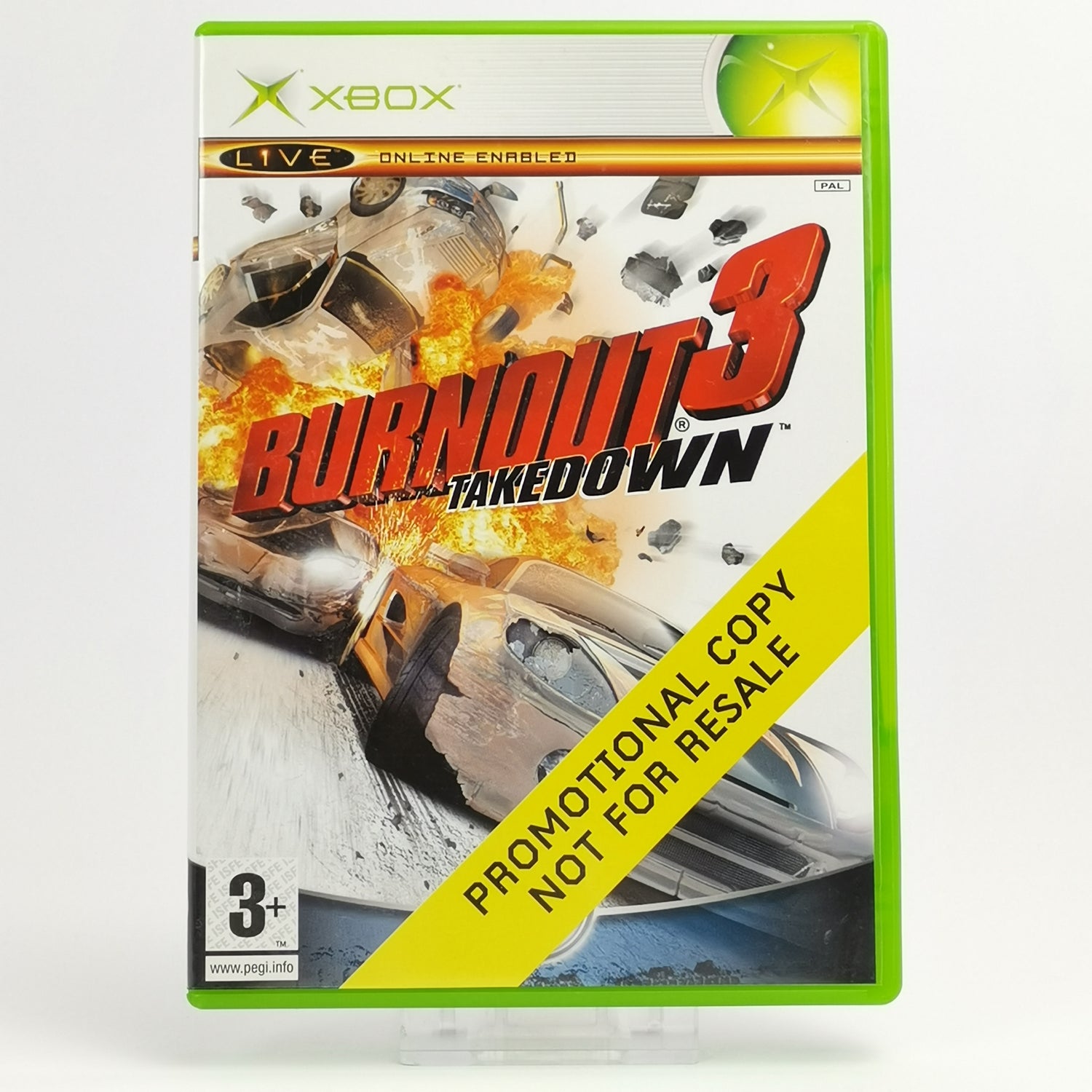 Microsoft Xbox Classic Spiel Burnout 3 Takedown Promotional Copy Not for Resale