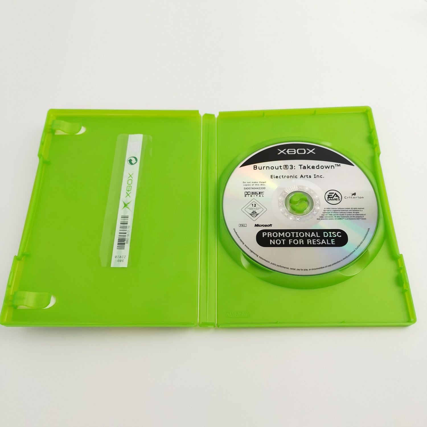 Microsoft Xbox Classic Spiel Burnout 3 Takedown Promotional Copy Not for Resale