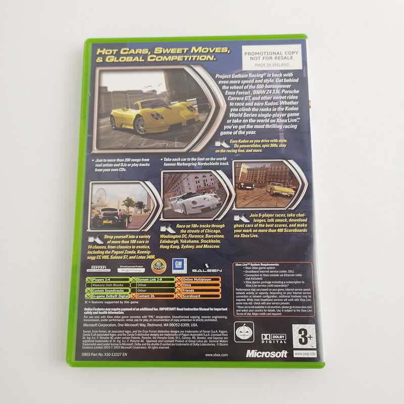 Microsoft Xbox Classic Project Gotham Racing 2 - Promotional Copy Not for Resale