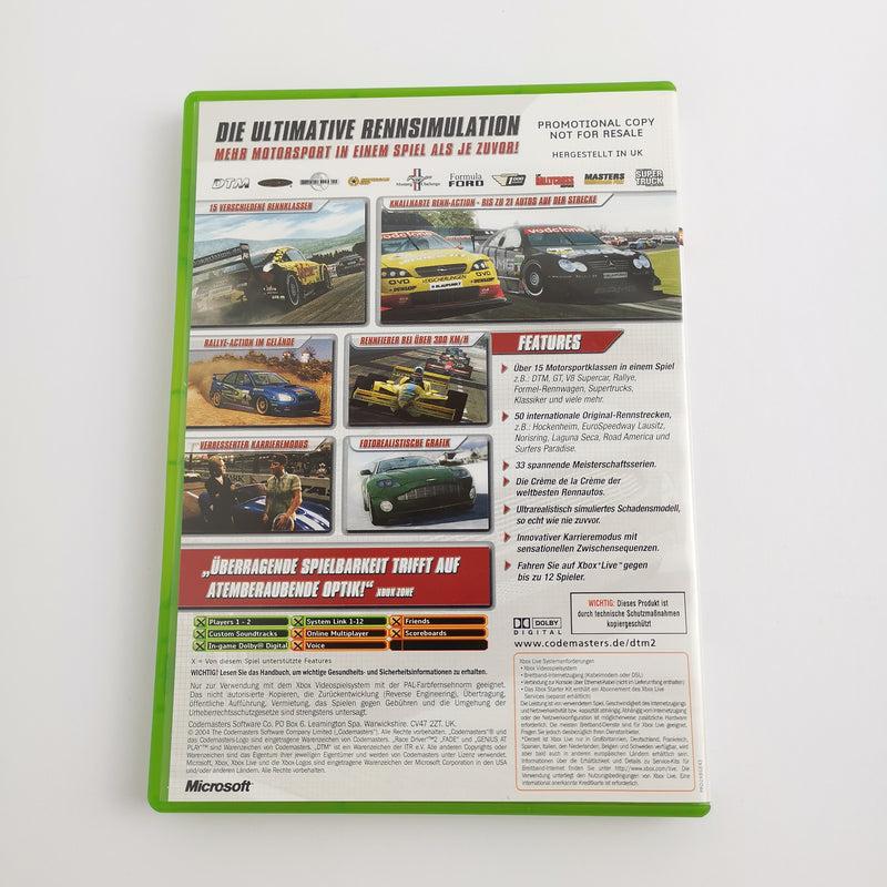Microsoft Xbox Classic : DTM Race Driver 2 - Promotional Copy Not for Resale