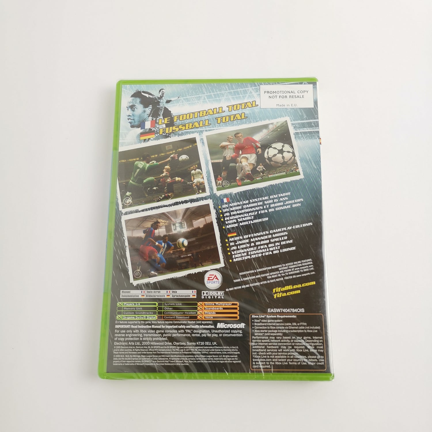 Microsoft Xbox Classic Promo : Fifa 06 - Promotional Copy | Promotional DVD NEW SEALED