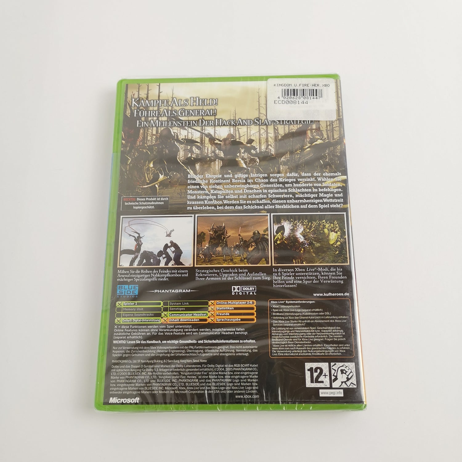 Microsoft Xbox Classic Game: Kingdom Under Fire Heroes | NEW NEW SEALED