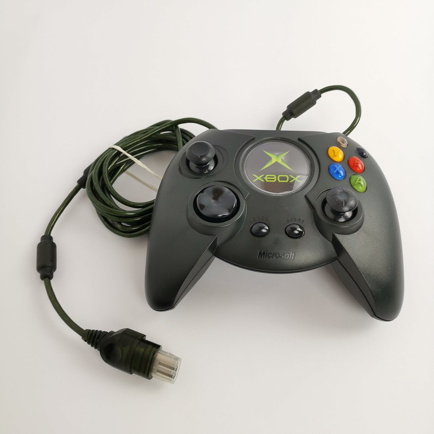 Microsoft Xbox Classic Game Controller Schwarz - Original Gamepad | PAL