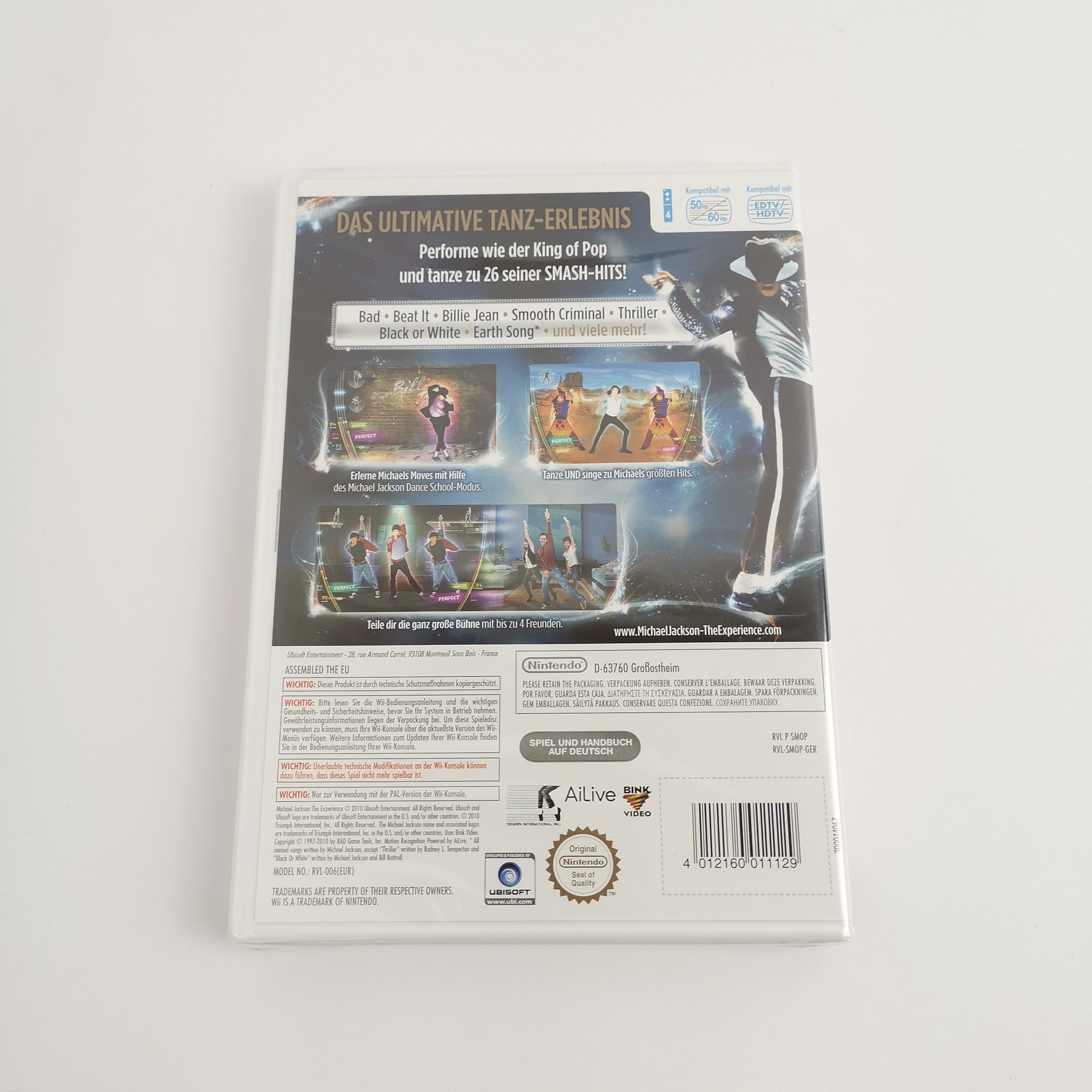 Nintendo Wii Spiel : Michael Jackson The Experience - PAL OVP | NEU NEW SEALED