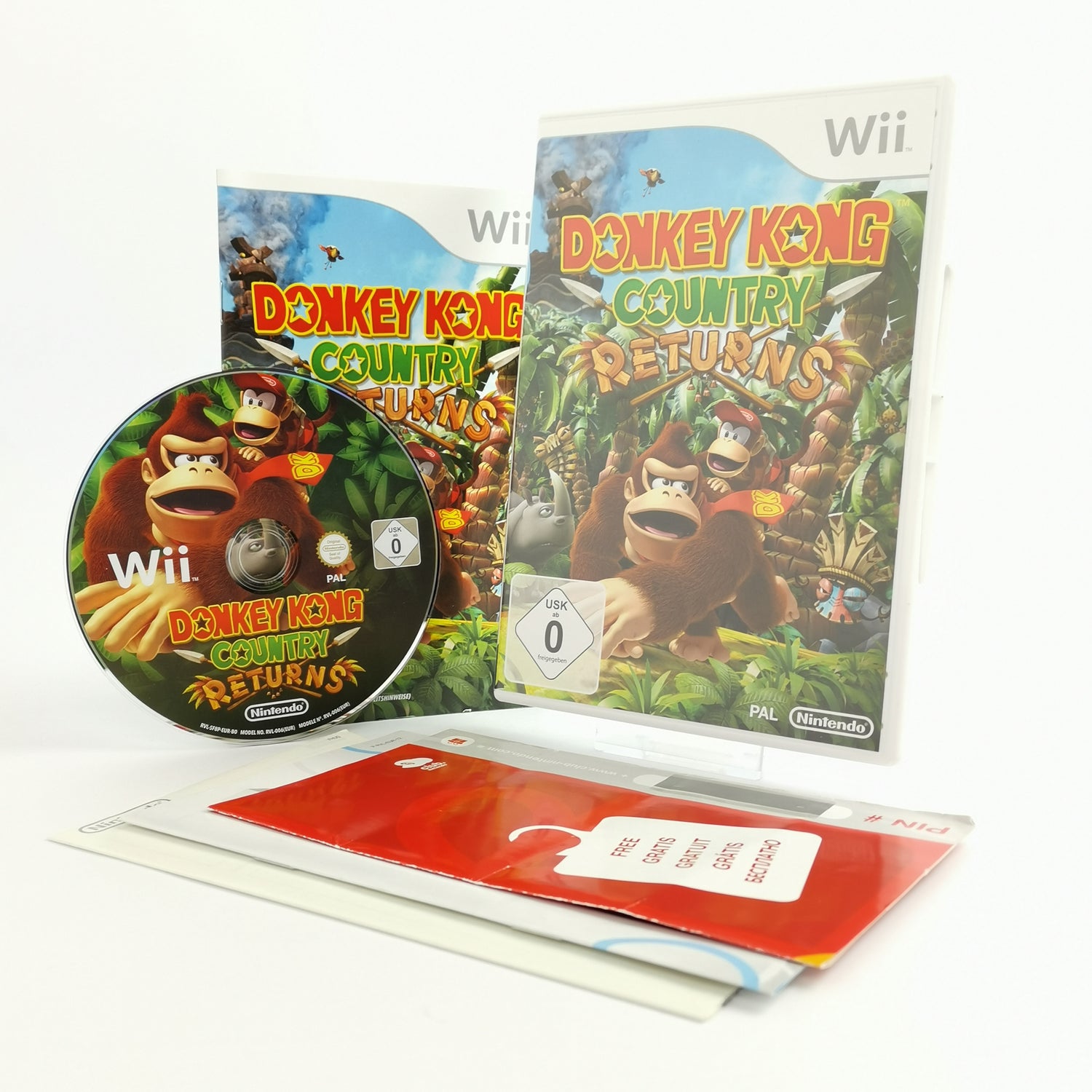 Nintendo Wii Game: Donkey Kong Country Returns | Wii & Wii U - German PAL OVP
