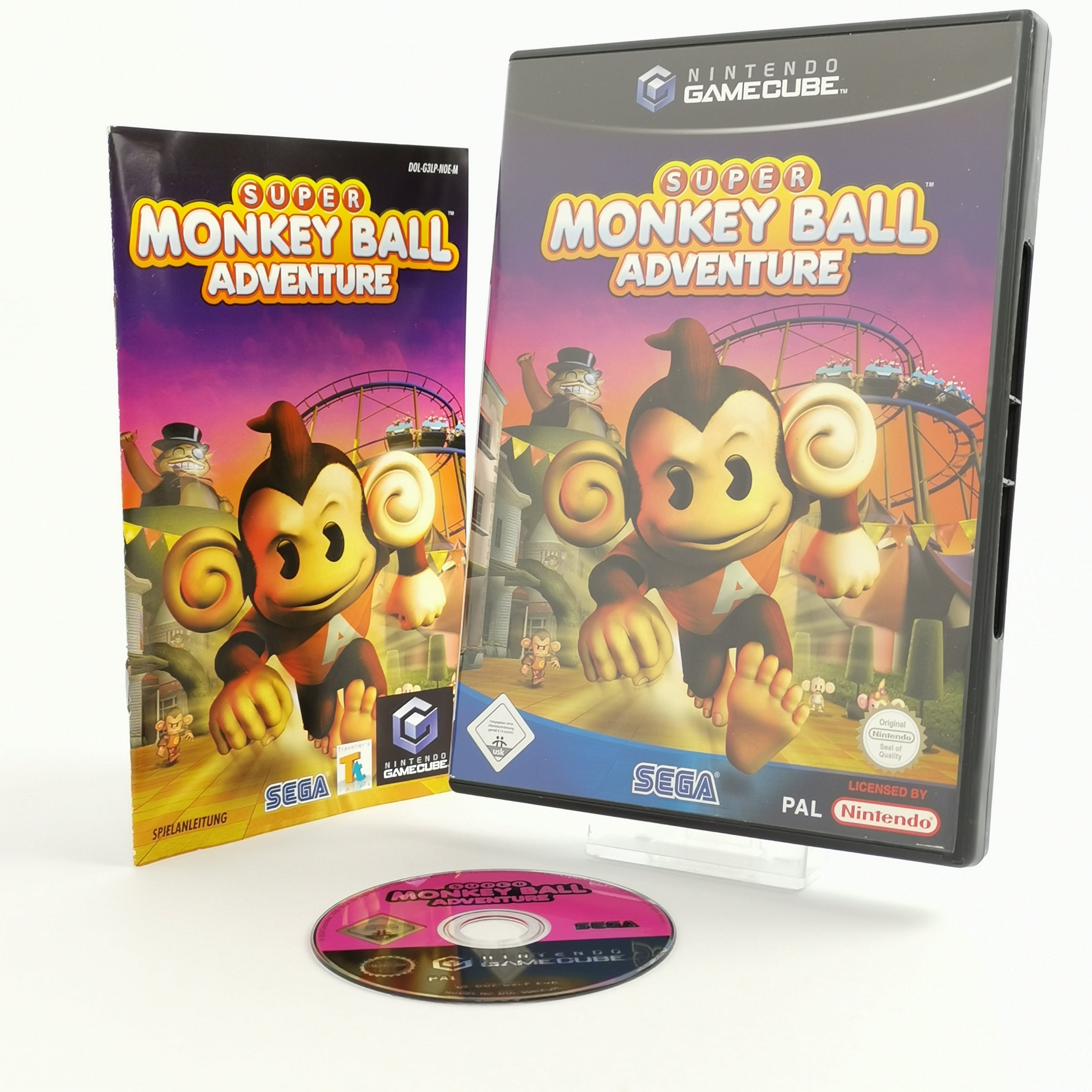 Nintendo Gamecube Spiel : Super Monkey Ball Adventure -  Sega | dt. PAL - OVP