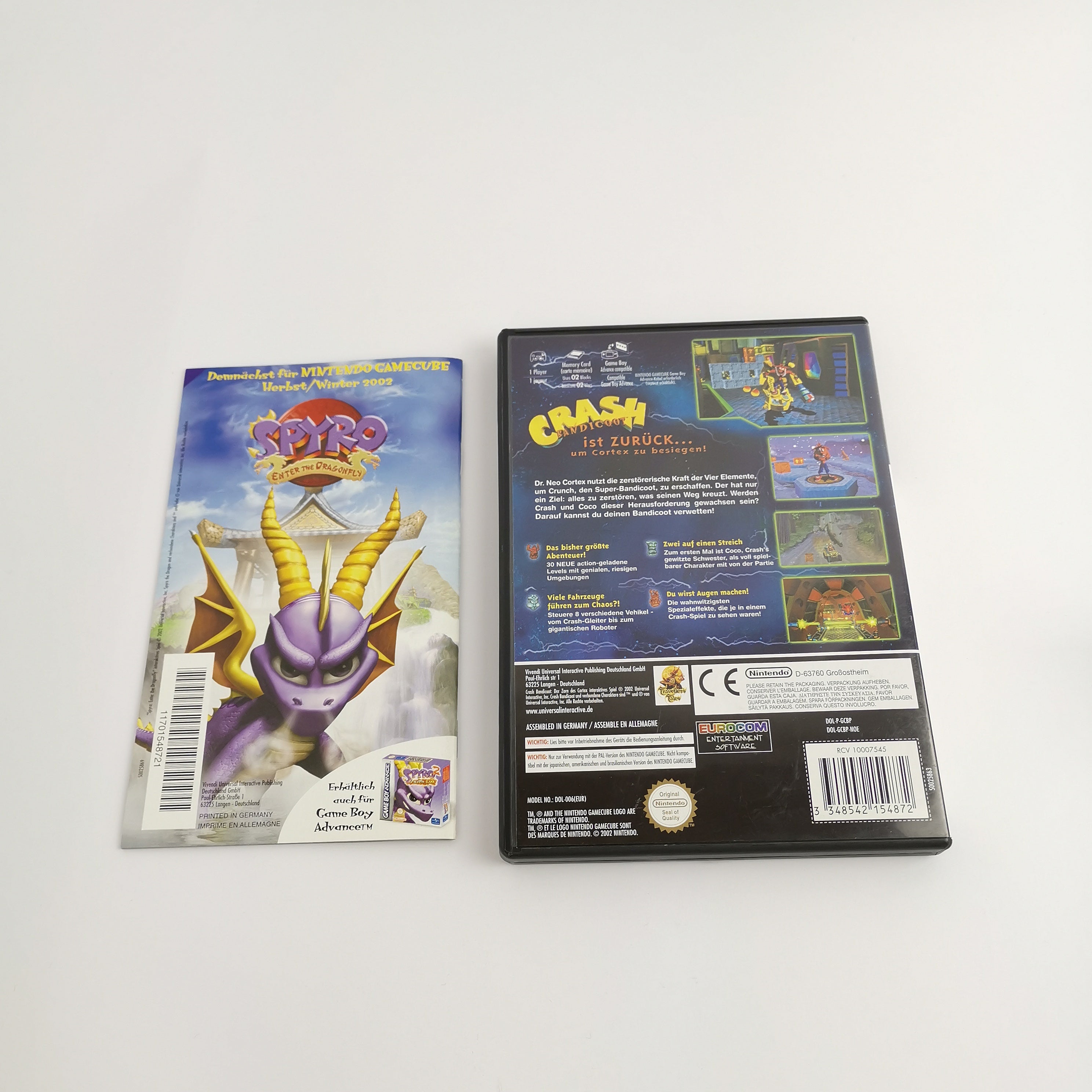 Nintendo Gamecube Spiel : Crash Bandicoot Der Zorn des Cortex | dt. PAL - OVP