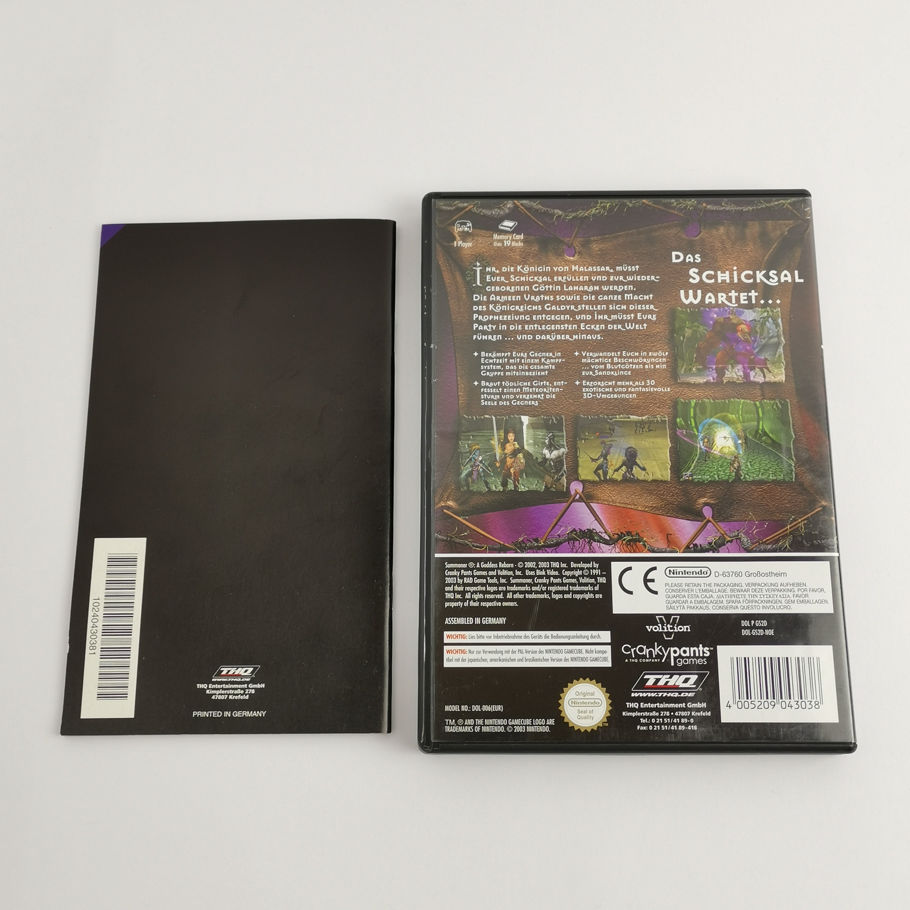 Nintendo Gamecube Spiel : Summoner A Goddess Reborn | THQ - dt. PAL Version OVP