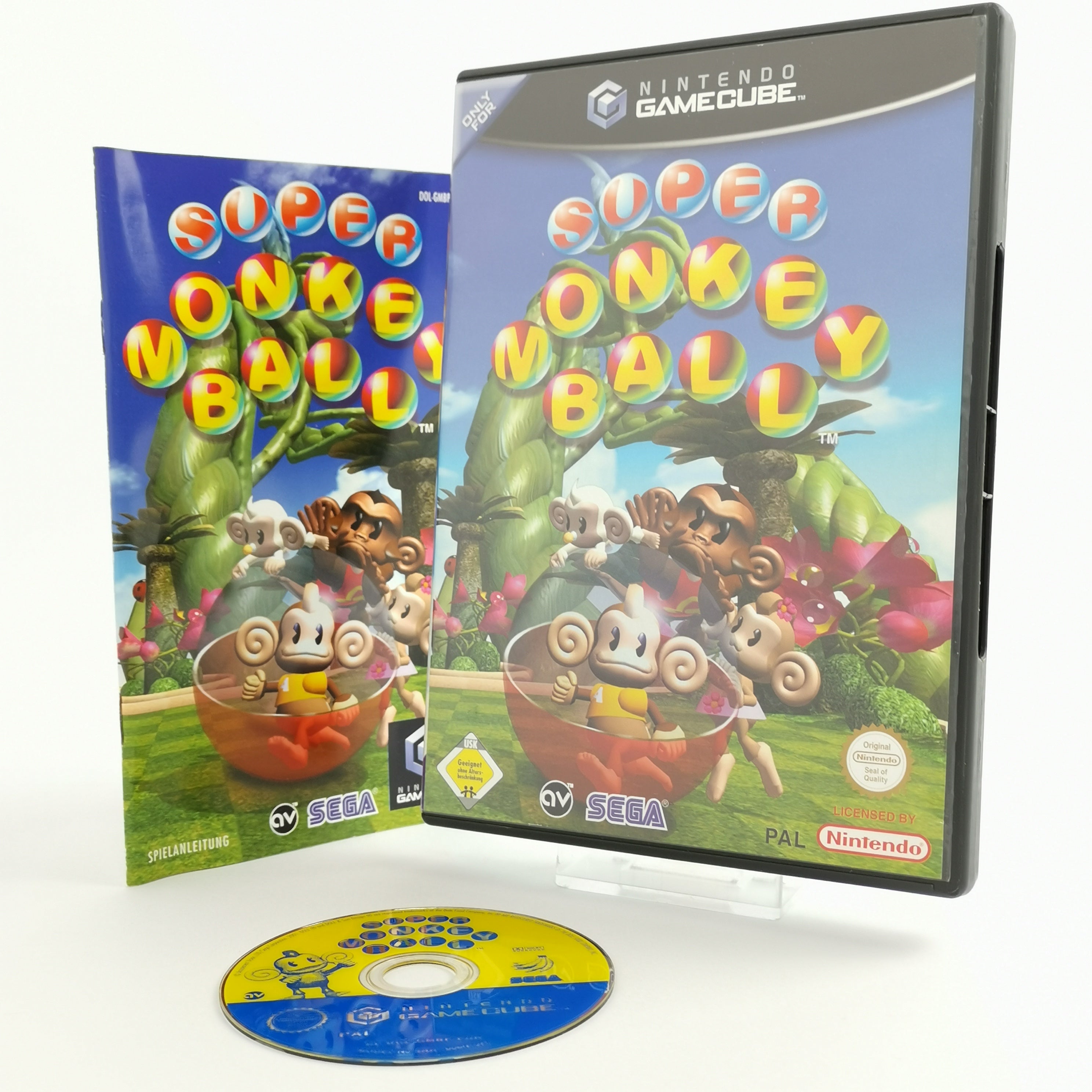 Nintendo Gamecube Spiel : Super Monkey Ball | Sega - dt. PAL Version * sehr gut
