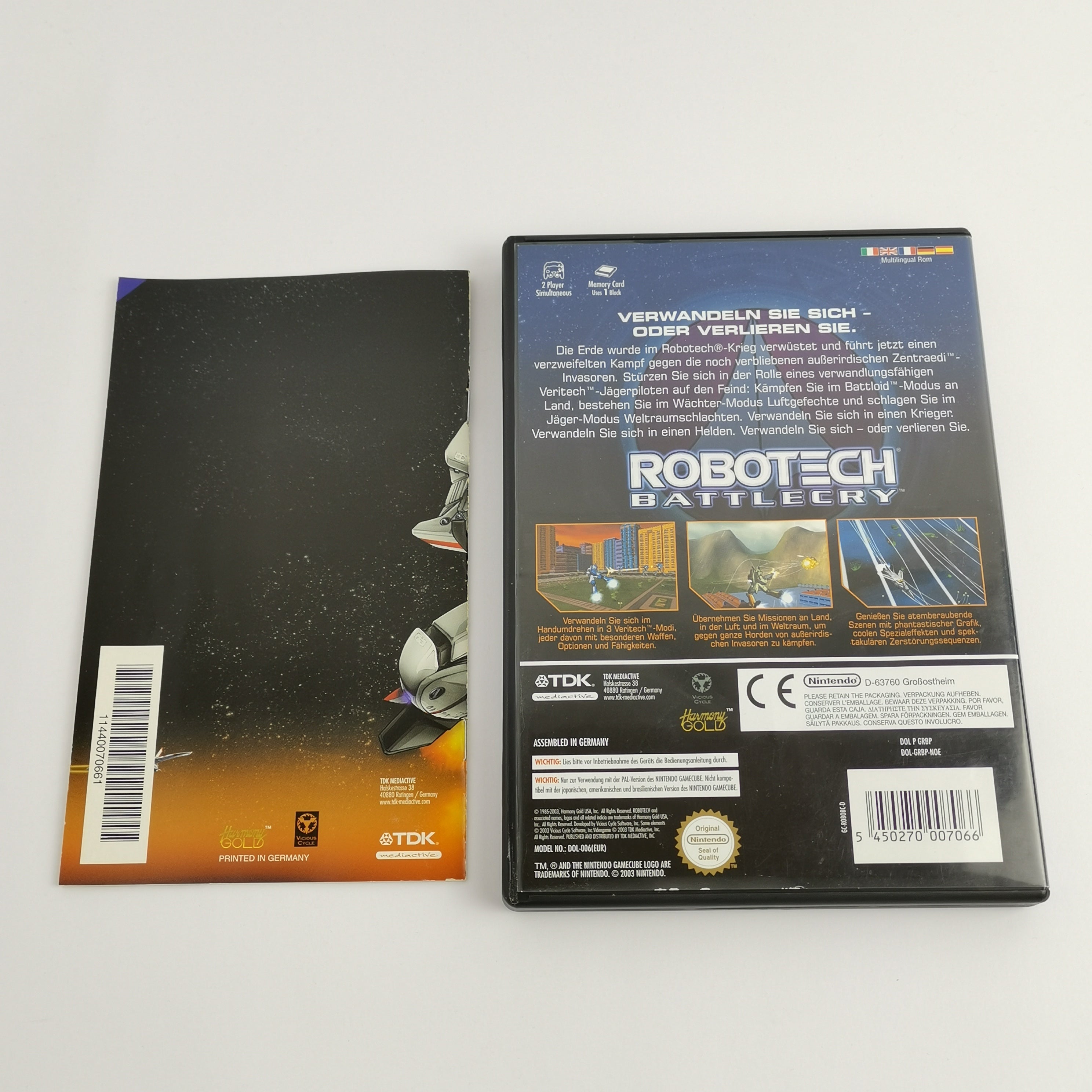 Nintendo Gamecube Spiel : Robotech Battlecry | dt. PAL OVP - TDK