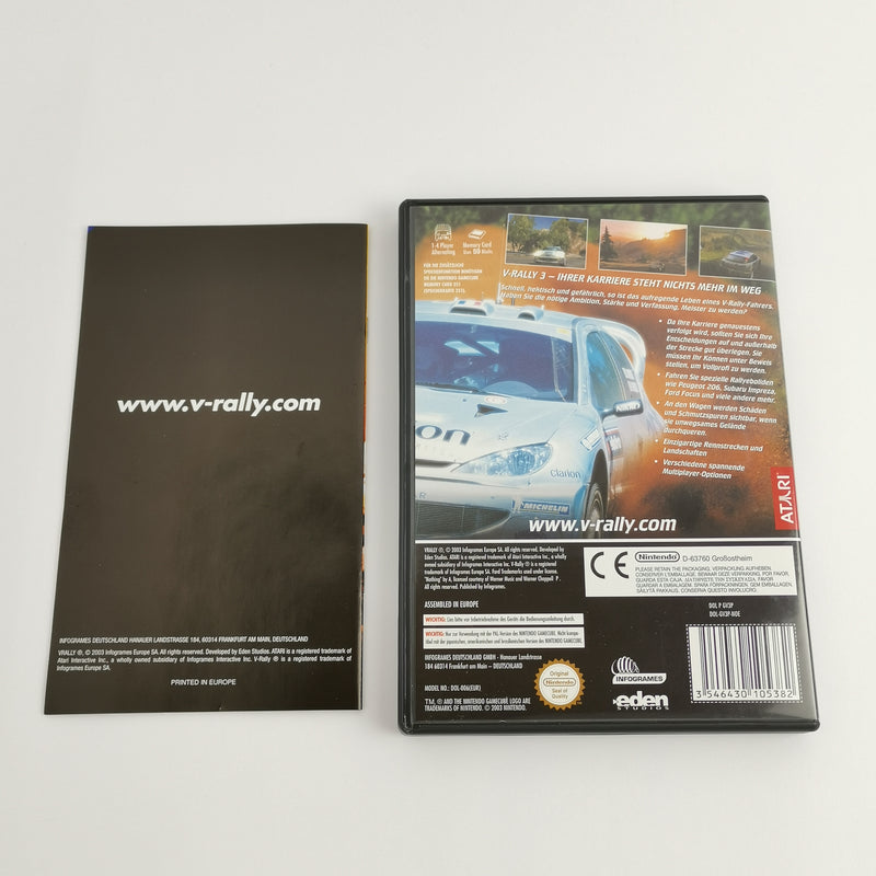 Nintendo Gamecube Game: V-Rally 3 | Car racing - German PAL version OVP - Atari