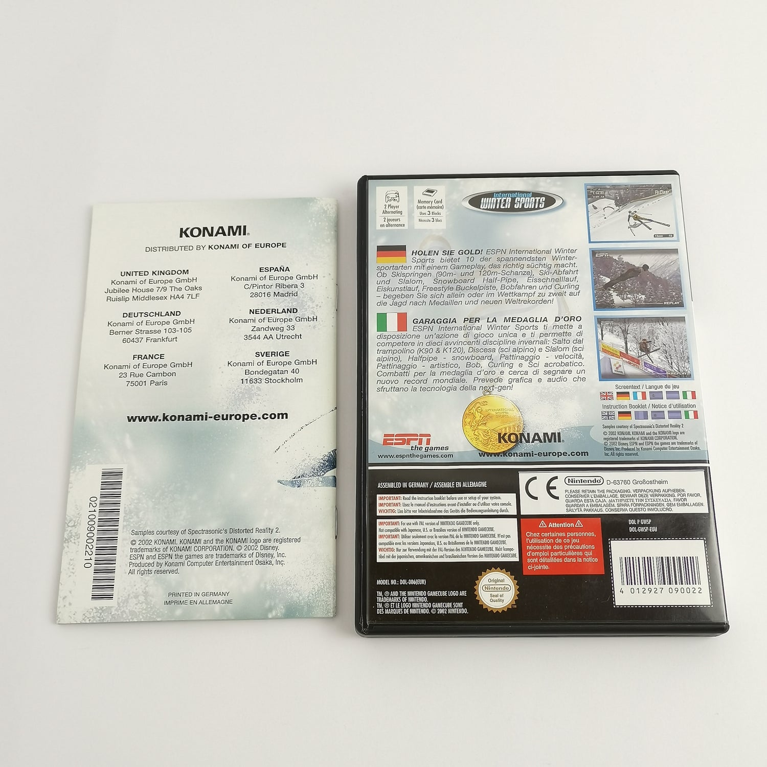 Nintendo Gamecube Game: International Winter Sports | Original packaging PAL version - Konami