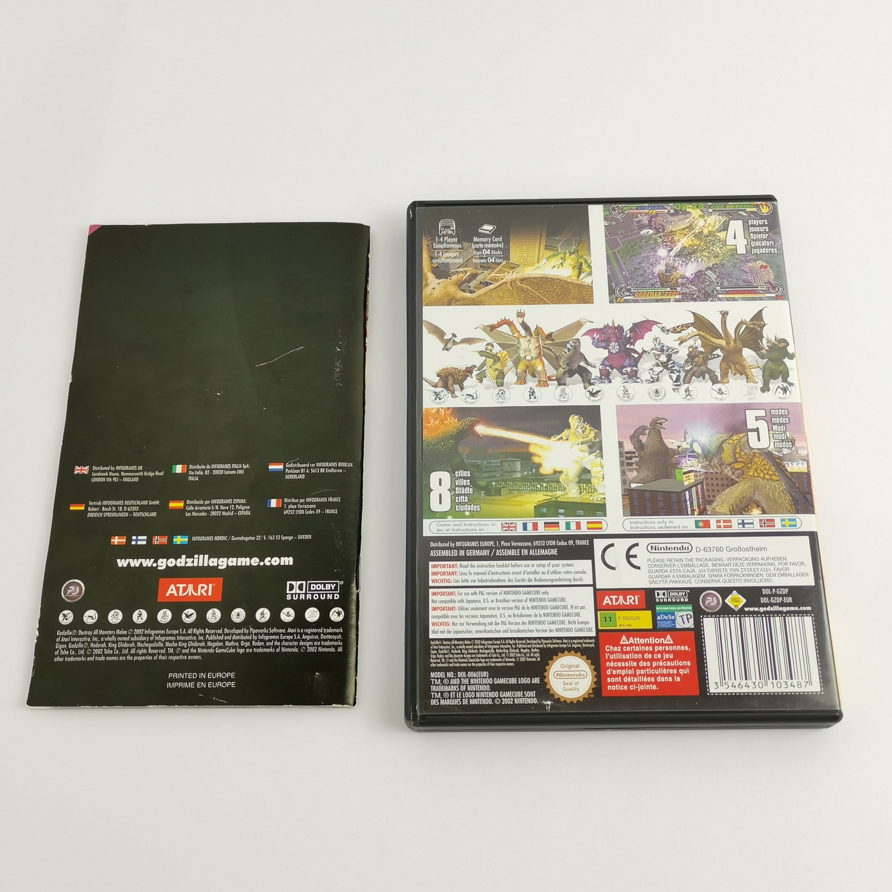 Nintendo Gamecube Spiel : Godzilla Destroy All Monsters Melee | OVP - PAL