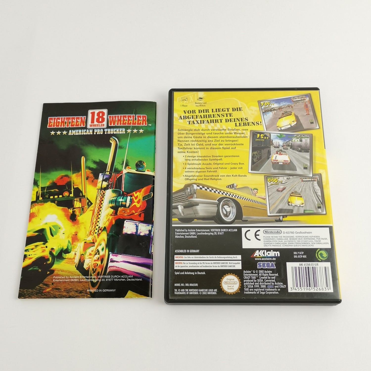 Nintendo Gamecube Game: Crazy Taxi | German PAL version - original packaging - Acclaim Sega